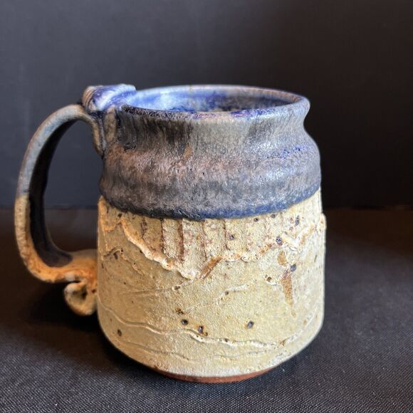 Hand Crafted Art Pottery Cermic Mug, Neutral Tone Speckled Mug - Picture 3 of 10
